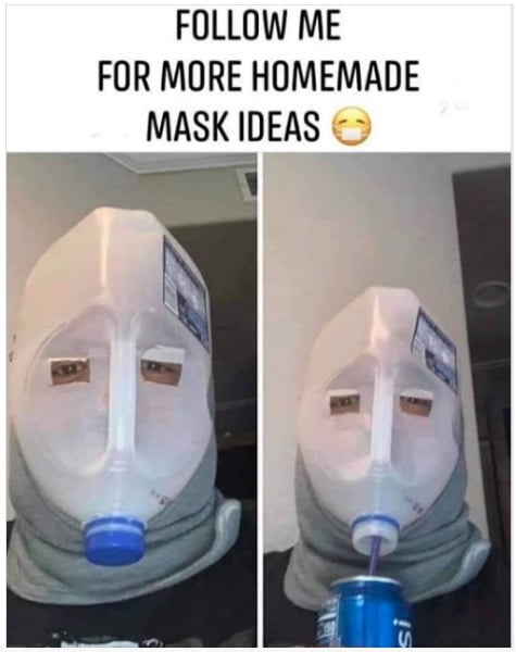 Homemade mask joke